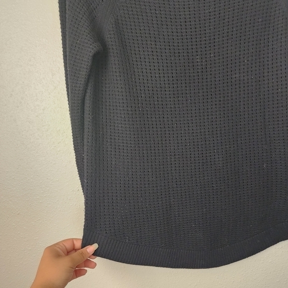 Rag & Bone Wool Cashmere Open Knit Black Long Sleeve Top Womens S - Picture 6 of 10